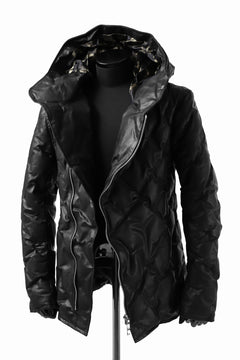 画像をギャラリービューアに読み込む, BACKLASH THE LINE exclusive HOODED DOWN JACKET / GUIDI CALF + POLISH WHITE GOOSE (BLACK)