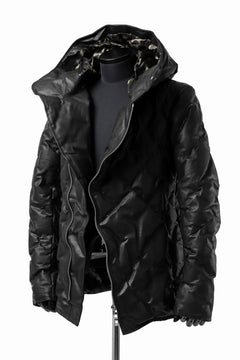 画像をギャラリービューアに読み込む, BACKLASH THE LINE exclusive HOODED DOWN JACKET / GUIDI CALF + POLISH WHITE GOOSE (BLACK)