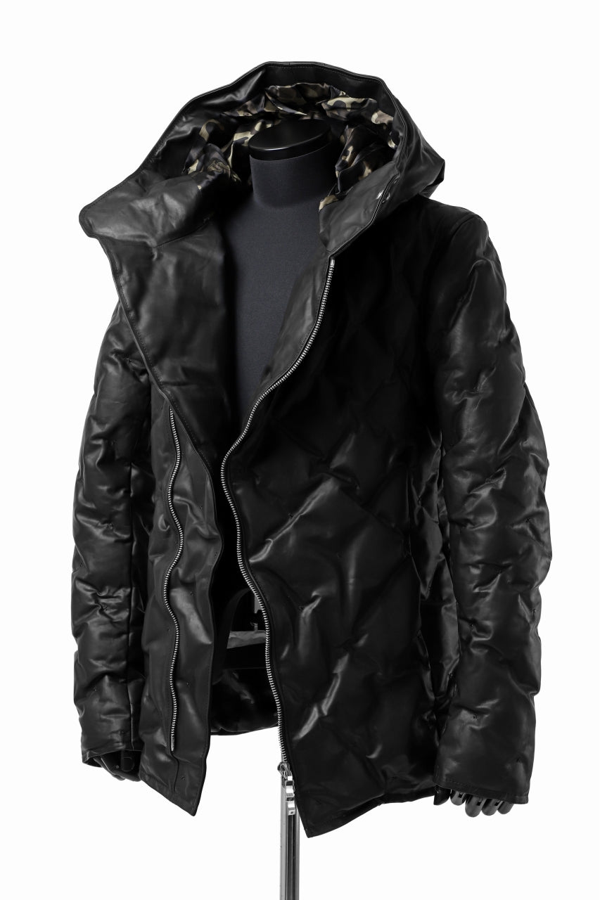 画像をギャラリービューアに読み込む, BACKLASH THE LINE exclusive HOODED DOWN JACKET / GUIDI CALF + POLISH WHITE GOOSE (BLACK)