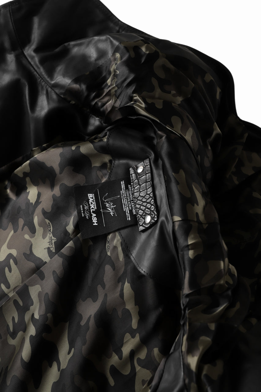 画像をギャラリービューアに読み込む, BACKLASH THE LINE exclusive HOODED DOWN JACKET / GUIDI CALF + POLISH WHITE GOOSE (BLACK)