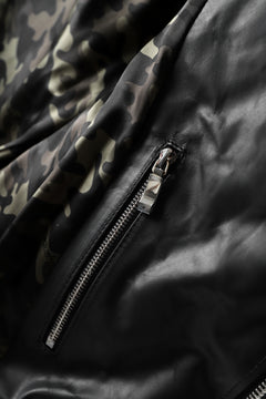 画像をギャラリービューアに読み込む, BACKLASH THE LINE exclusive HOODED DOWN JACKET / GUIDI CALF + POLISH WHITE GOOSE (BLACK)