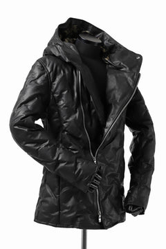 画像をギャラリービューアに読み込む, BACKLASH THE LINE exclusive HOODED DOWN JACKET / GUIDI CALF + POLISH WHITE GOOSE (BLACK)