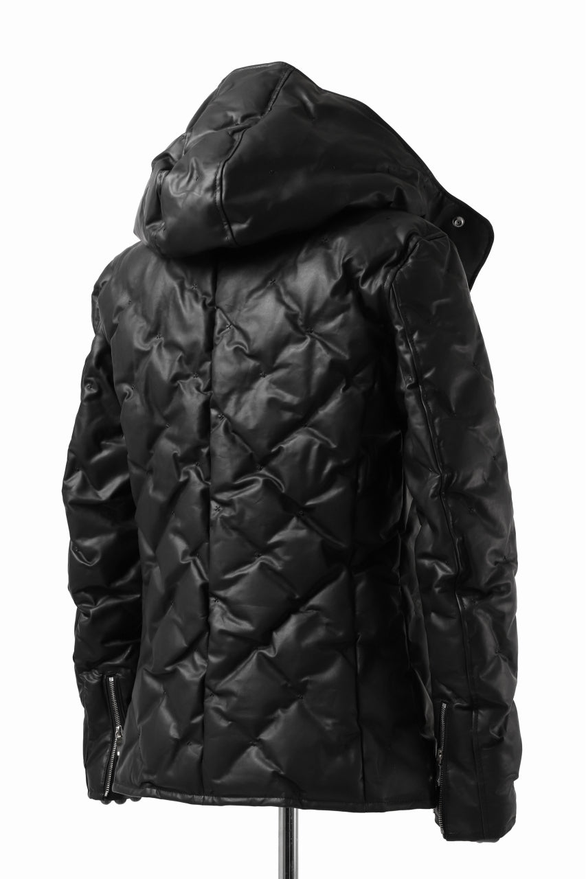 画像をギャラリービューアに読み込む, BACKLASH THE LINE exclusive HOODED DOWN JACKET / GUIDI CALF + POLISH WHITE GOOSE (BLACK)
