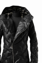 画像をギャラリービューアに読み込む, BACKLASH THE LINE exclusive HOODED DOWN JACKET / GUIDI CALF + POLISH WHITE GOOSE (BLACK)