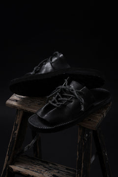 画像をギャラリービューアに読み込む, BACKLASH xx TOKYOSANDAL DRAPE FITTED SANDAL / DOUBLE SHOULDER OBJECT DYED (BLACK)
