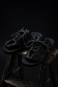 画像をギャラリービューアに読み込む, BACKLASH xx TOKYOSANDAL DRAPE FITTED SANDAL / DOUBLE SHOULDER OBJECT DYED (BLACK)