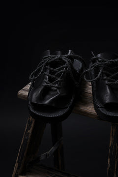 画像をギャラリービューアに読み込む, BACKLASH xx TOKYOSANDAL DRAPE FITTED SANDAL / DOUBLE SHOULDER OBJECT DYED (BLACK)