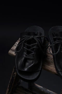 画像をギャラリービューアに読み込む, BACKLASH xx TOKYOSANDAL DRAPE FITTED SANDAL / DOUBLE SHOULDER OBJECT DYED (BLACK)