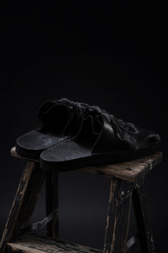 画像をギャラリービューアに読み込む, BACKLASH xx TOKYOSANDAL DRAPE FITTED SANDAL / DOUBLE SHOULDER OBJECT DYED (BLACK)
