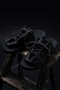 画像をギャラリービューアに読み込む, BACKLASH xx TOKYOSANDAL DRAPE FITTED SANDAL / DOUBLE SHOULDER OBJECT DYED (BLACK)