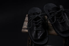 画像をギャラリービューアに読み込む, BACKLASH xx TOKYOSANDAL DRAPE FITTED SANDAL / DOUBLE SHOULDER OBJECT DYED (BLACK)