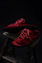 Load image into Gallery viewer, BACKLASH xx TOKYOSANDAL DRAPE FITTED SANDAL / DOUBLE SHOULDER OBJECT DYED (RED)
