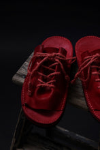 Load image into Gallery viewer, BACKLASH xx TOKYOSANDAL DRAPE FITTED SANDAL / DOUBLE SHOULDER OBJECT DYED (RED)