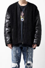 画像をギャラリービューアに読み込む, FACETASM ZIPPER SHERPA QUILTED LINER JACKET (BLACK x BLACK)
