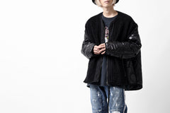 画像をギャラリービューアに読み込む, FACETASM ZIPPER SHERPA QUILTED LINER JACKET (BLACK x BLACK)