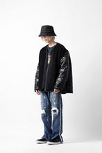 画像をギャラリービューアに読み込む, FACETASM ZIPPER SHERPA QUILTED LINER JACKET (BLACK x BLACK)