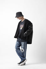 画像をギャラリービューアに読み込む, FACETASM ZIPPER SHERPA QUILTED LINER JACKET (BLACK x BLACK)