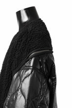 画像をギャラリービューアに読み込む, FACETASM ZIPPER SHERPA QUILTED LINER JACKET (BLACK x BLACK)