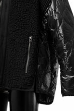 画像をギャラリービューアに読み込む, FACETASM ZIPPER SHERPA QUILTED LINER JACKET (BLACK x BLACK)