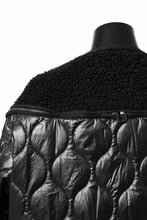 画像をギャラリービューアに読み込む, FACETASM ZIPPER SHERPA QUILTED LINER JACKET (BLACK x BLACK)