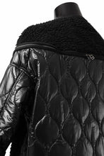 画像をギャラリービューアに読み込む, FACETASM ZIPPER SHERPA QUILTED LINER JACKET (BLACK x BLACK)