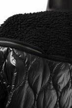 画像をギャラリービューアに読み込む, FACETASM ZIPPER SHERPA QUILTED LINER JACKET (BLACK x BLACK)