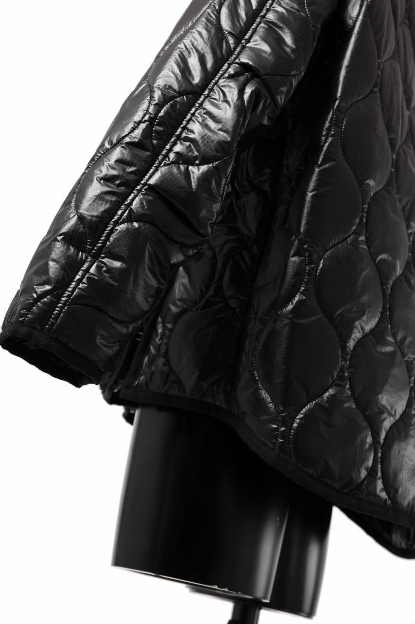 画像をギャラリービューアに読み込む, FACETASM ZIPPER SHERPA QUILTED LINER JACKET (BLACK x BLACK)