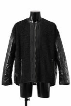 画像をギャラリービューアに読み込む, FACETASM ZIPPER SHERPA QUILTED LINER JACKET (BLACK x BLACK)