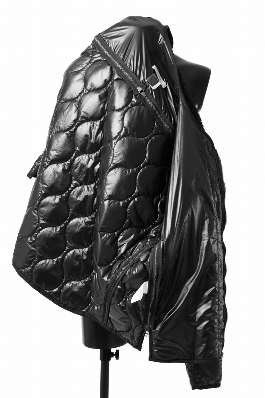 画像をギャラリービューアに読み込む, FACETASM ZIPPER SHERPA QUILTED LINER JACKET (BLACK x BLACK)