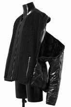画像をギャラリービューアに読み込む, FACETASM ZIPPER SHERPA QUILTED LINER JACKET (BLACK x BLACK)