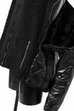 画像をギャラリービューアに読み込む, FACETASM ZIPPER SHERPA QUILTED LINER JACKET (BLACK x BLACK)