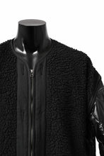 画像をギャラリービューアに読み込む, FACETASM ZIPPER SHERPA QUILTED LINER JACKET (BLACK x BLACK)