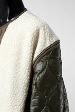 画像をギャラリービューアに読み込む, FACETASM ZIPPER SHERPA QUILTED LINER JACKET (ECRU x KHAKI)