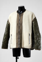 画像をギャラリービューアに読み込む, FACETASM ZIPPER SHERPA QUILTED LINER JACKET (ECRU x KHAKI)