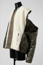 画像をギャラリービューアに読み込む, FACETASM ZIPPER SHERPA QUILTED LINER JACKET (ECRU x KHAKI)