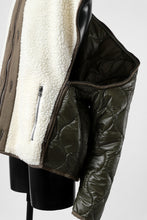画像をギャラリービューアに読み込む, FACETASM ZIPPER SHERPA QUILTED LINER JACKET (ECRU x KHAKI)