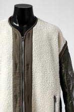 画像をギャラリービューアに読み込む, FACETASM ZIPPER SHERPA QUILTED LINER JACKET (ECRU x KHAKI)
