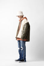 画像をギャラリービューアに読み込む, FACETASM ZIPPER SHERPA QUILTED LINER JACKET (ECRU x KHAKI)