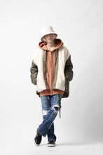 画像をギャラリービューアに読み込む, FACETASM ZIPPER SHERPA QUILTED LINER JACKET (ECRU x KHAKI)