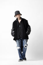 画像をギャラリービューアに読み込む, FACETASM HIGH-LOW FLEECE ZIPPER JACKET (BLACK)
