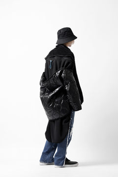 画像をギャラリービューアに読み込む, FACETASM HIGH-LOW FLEECE ZIPPER JACKET (BLACK)