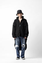画像をギャラリービューアに読み込む, FACETASM HIGH-LOW FLEECE ZIPPER JACKET (BLACK)