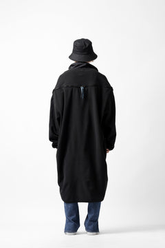 画像をギャラリービューアに読み込む, FACETASM HIGH-LOW FLEECE ZIPPER JACKET (BLACK)