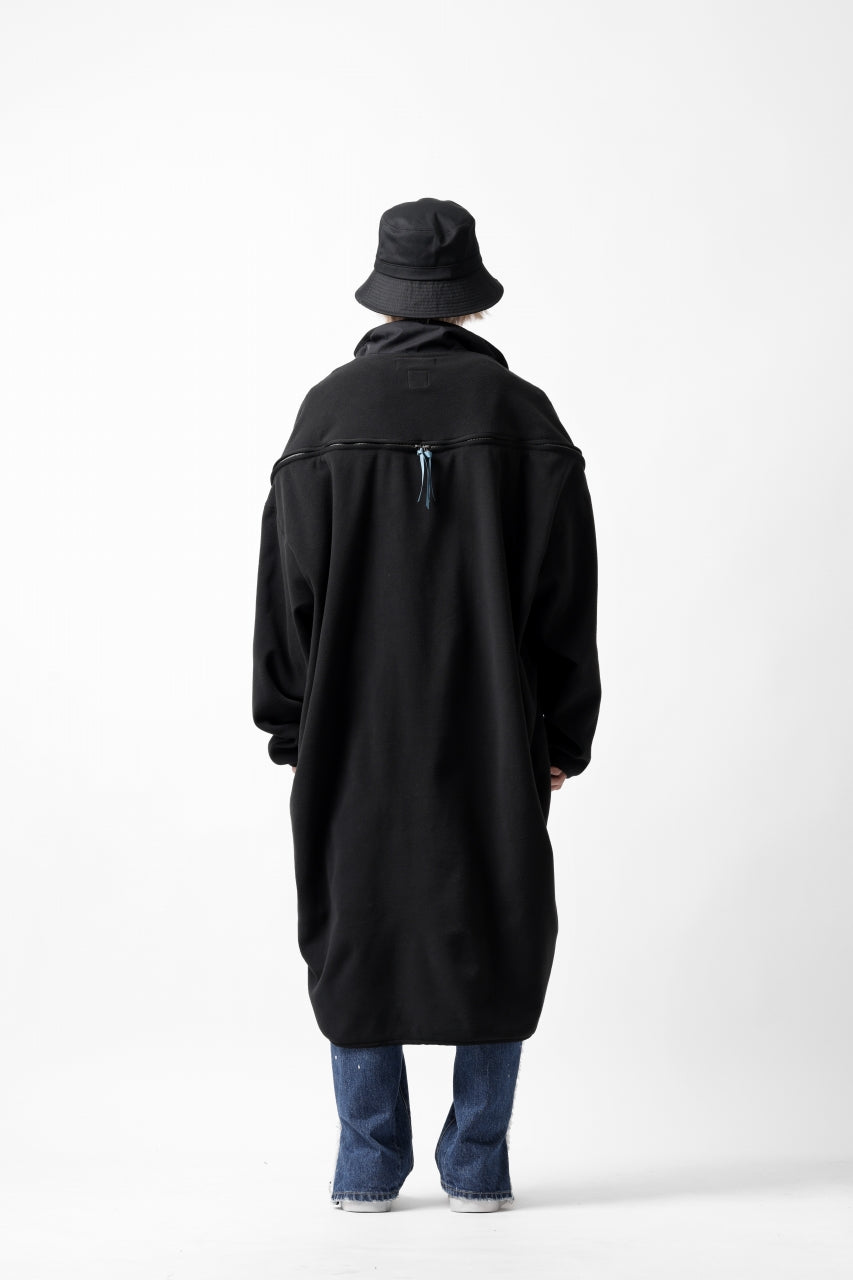 画像をギャラリービューアに読み込む, FACETASM HIGH-LOW FLEECE ZIPPER JACKET (BLACK)