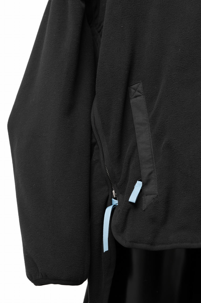 画像をギャラリービューアに読み込む, FACETASM HIGH-LOW FLEECE ZIPPER JACKET (BLACK)
