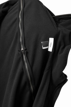 画像をギャラリービューアに読み込む, FACETASM HIGH-LOW FLEECE ZIPPER JACKET (BLACK)