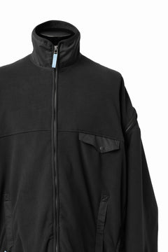 画像をギャラリービューアに読み込む, FACETASM HIGH-LOW FLEECE ZIPPER JACKET (BLACK)