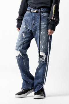 画像をギャラリービューアに読み込む, FACETASM DESTROYED DENIM PANTS (INDIGO)