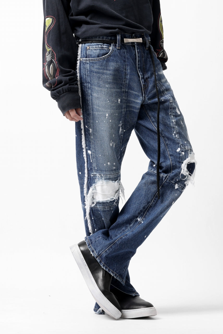 画像をギャラリービューアに読み込む, FACETASM DESTROYED DENIM PANTS (INDIGO)