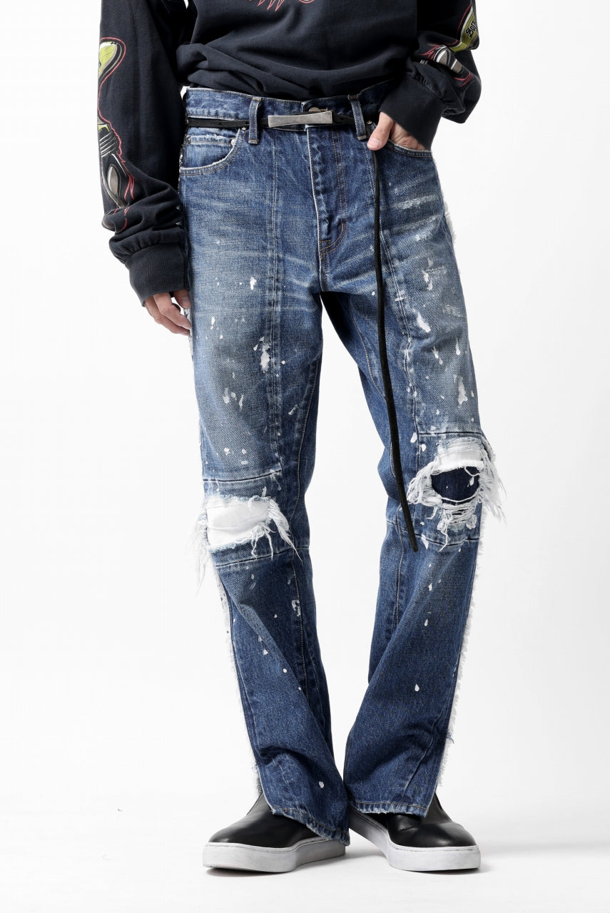 画像をギャラリービューアに読み込む, FACETASM DESTROYED DENIM PANTS (INDIGO)